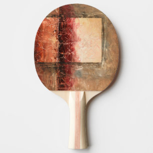 Abstrakte rote Landschaft Tischtennis Schläger