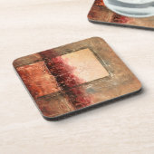 Abstrakte Rote Landschaft Untersetzer (Linke Seite)