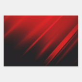 Abstrakte rote Linien Geschenkpapier Set (Vorderseite 3)