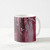 Abstrakte rote Malerei Kaffeetasse (VorderseiteRechts)