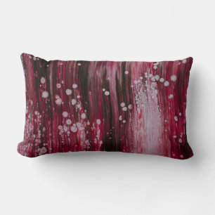 Abstrakte rote Malerei Lendenkissen