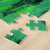 Abstrakte rote Mohnblumen-Blumenmalerei Puzzle (Seite)