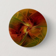 Abstrakte Rote Orange Braun Grünes Fraktal Kunst B