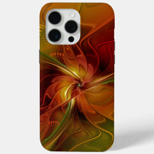 Abstrakte Rote Orange Braun Grünes Fraktal Kunst B Case-Mate iPhone Hülle