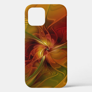 Abstrakte Rote Orange Braun Grünes Fraktal Kunst B Case-Mate iPhone Hülle