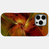 Abstrakte Rote Orange Braun Grünes Fraktal Kunst B Case-Mate iPhone Hülle (Rückseite (Horizontal))