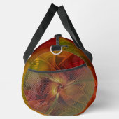 Abstrakte Rote Orange Braun Grünes Fraktal Kunst B Duffle Bag (Rechts)