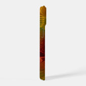 Abstrakte Rote Orange Braun Grünes Fraktal Kunst B iPhone 15 Hülle (Rechte Seite)