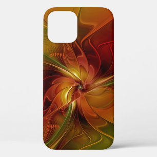 Abstrakte rote orange braune grüne Fractal Art-Blu Case-Mate iPhone Hülle