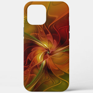 Abstrakte rote orange braune grüne Fractal-Kunst-B Case-Mate iPhone Hülle