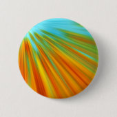 Abstrakte rote, orangefarbene Streifen auf blau Button (Vorderseite)