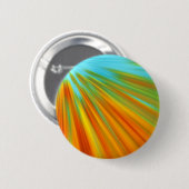 Abstrakte rote, orangefarbene Streifen auf blau Button (Vorne & Hinten)