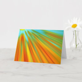 Abstrakte rote, orangefarbene Streifen auf blau Karte