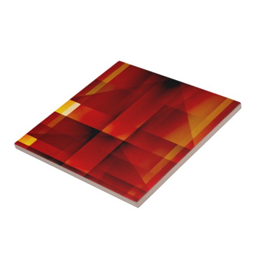 Abstrakte rote Pfeile Fliese (Seite)