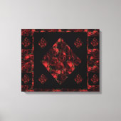 Abstrakte Rote Rose Canvas Print 20 X 16 Leinwanddruck (Vorderseite)