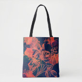 Abstrakte rote Rose Kunst Tasche (Vorderseite)