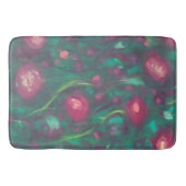 Abstrakte rote Rosen Badematte (Vorderseite)