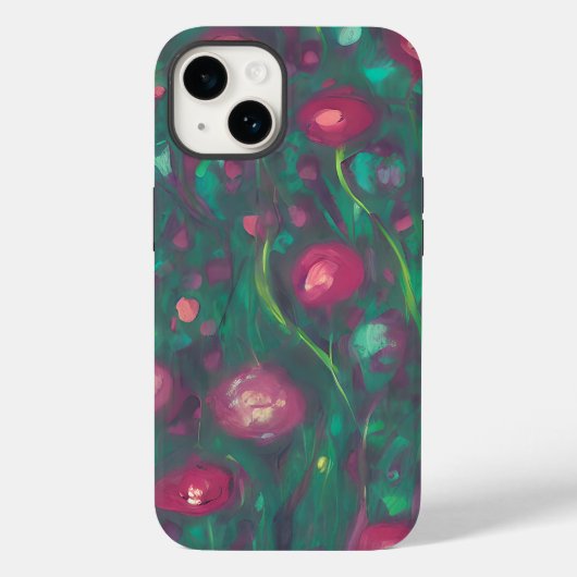 Abstrakte rote Rosen Case-Mate iPhone Hülle (Rückseite)