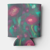 Abstrakte rote Rosen Dosenkühler (Vorderseite)