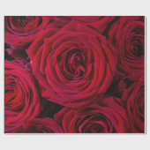 Abstrakte Rote Rosen Garten Elegante Geschenkpapier (Flach)
