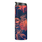 Abstrakte rote Rosen-Kunst Thermosbecher (Nach rechts gedreht)