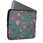 Abstrakte rote Rosen Laptopschutzhülle (Vorne Rechts)