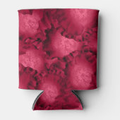 Abstrakte rote Rosen Mohn Blume Florenz V Dosenkühler (Vorderseite)