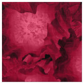 Abstrakte rote Rosen Mohn Blume Florenz V Stoff (Nahaufnahme)