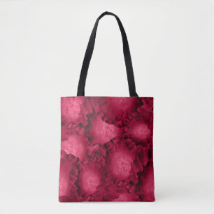Abstrakte rote Rosen Mohn Blume Florenz V Tasche