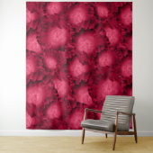 Abstrakte rote Rosen Mohn Blume Florenz V Wandteppich (Beispiel)