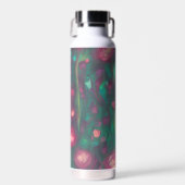 Abstrakte rote Rosen Trinkflasche (Vorne)