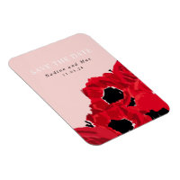 Abstrakte Rote Rosen und Pflaumen