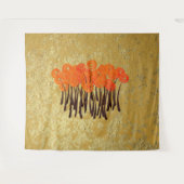 Abstrakte Rote Rosen Wandteppich (Vorderseite (Horizontal))