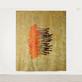 Abstrakte Rote Rosen Wandteppich (Vorderseite)