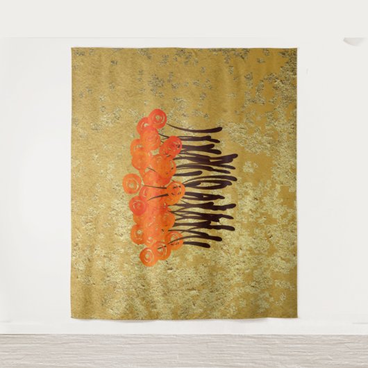 Abstrakte Rote Rosen Wandteppich (Vorderseite)