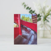 Abstrakte Rote Rutsche  Postkarte (Stehend Vorderseite)