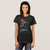 Abstrakte Rote Sonne T-Shirt (Vorne ganz)