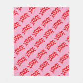 Abstrakte Rote Spirale Road auf schwarzem Hintergr Fleecedecke (Vorderseite)