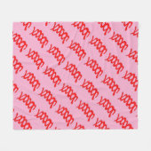 Abstrakte Rote Spirale Road auf schwarzem Hintergr Fleecedecke (Vorderseite (Horizontal))