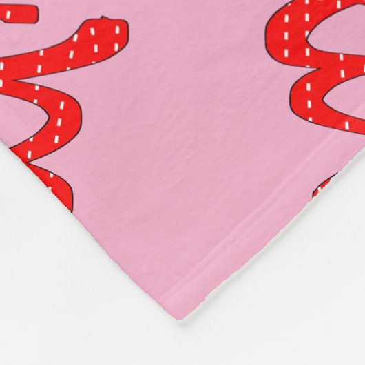 Abstrakte Rote Spirale Road auf schwarzem Hintergr Fleecedecke (Ecke)