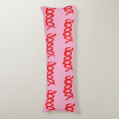 Abstrakte Rote Spirale Road auf schwarzem Hintergr Seitenschläferkissen (Vorderseite Vertikal)