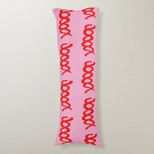 Abstrakte Rote Spirale Road auf schwarzem Hintergr Seitenschläferkissen (Vorderseite Vertikal)