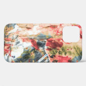 Abstrakte rote und gelbe Malerei Case-Mate iPhone Hülle (Rückseite (Horizontal))