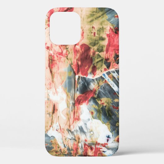Abstrakte rote und gelbe Malerei Case-Mate iPhone Hülle (Rückseite)