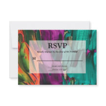Abstrakte RSVP-Karte