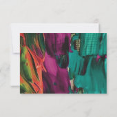 Abstrakte RSVP-Karte Einladung (Rückseite)