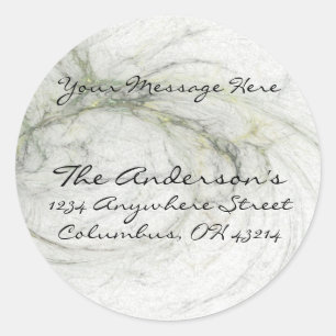 Abstrakte Rücksendeadressen-Aufkleber mit Drehbewe Runder Aufkleber