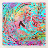 Abstrakte Ruhe Art Glasuntersetzer (Vorderseite)