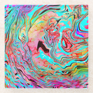 Abstrakte Ruhe Art Glasuntersetzer