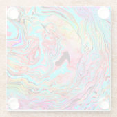 Abstrakte Ruhe Art Glasuntersetzer (Rückseite)